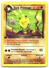 Dark Primeape 43/82 Uncommon Team Rocket Pokemon 1st Edition