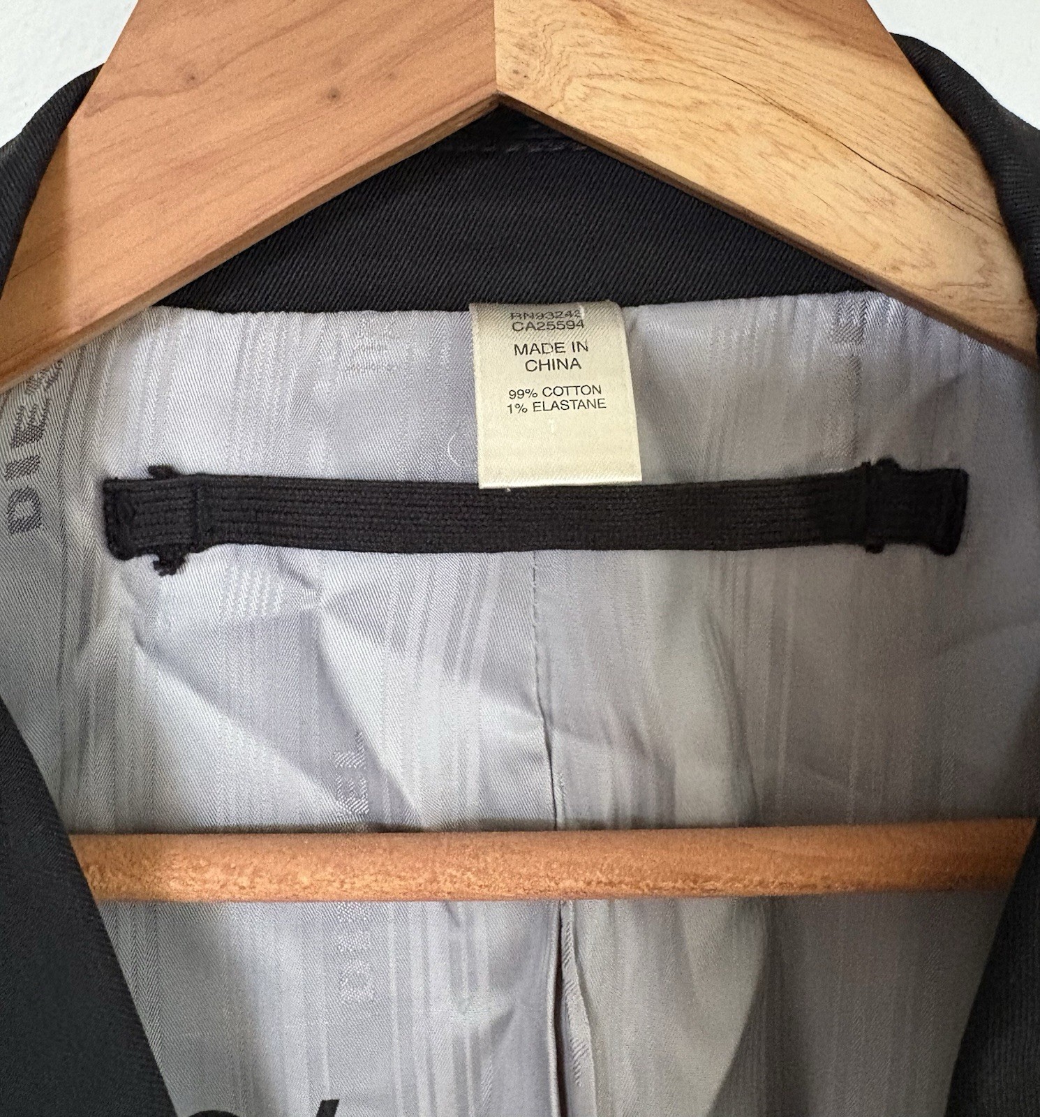 Diesel Blazer Men's S Slim Fit Avant Garde Black Reflective Satin Casual Cotton