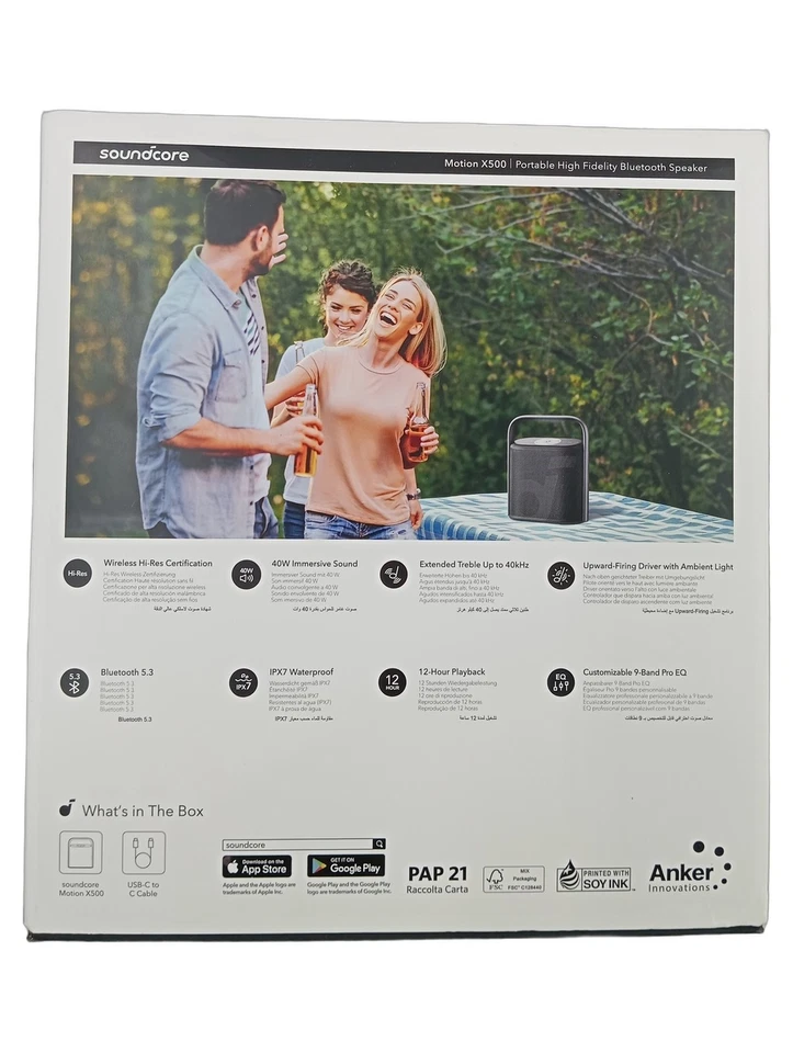 Anker Enceinte Portable Soundcore Motion X500 Noir - Photo 2/3