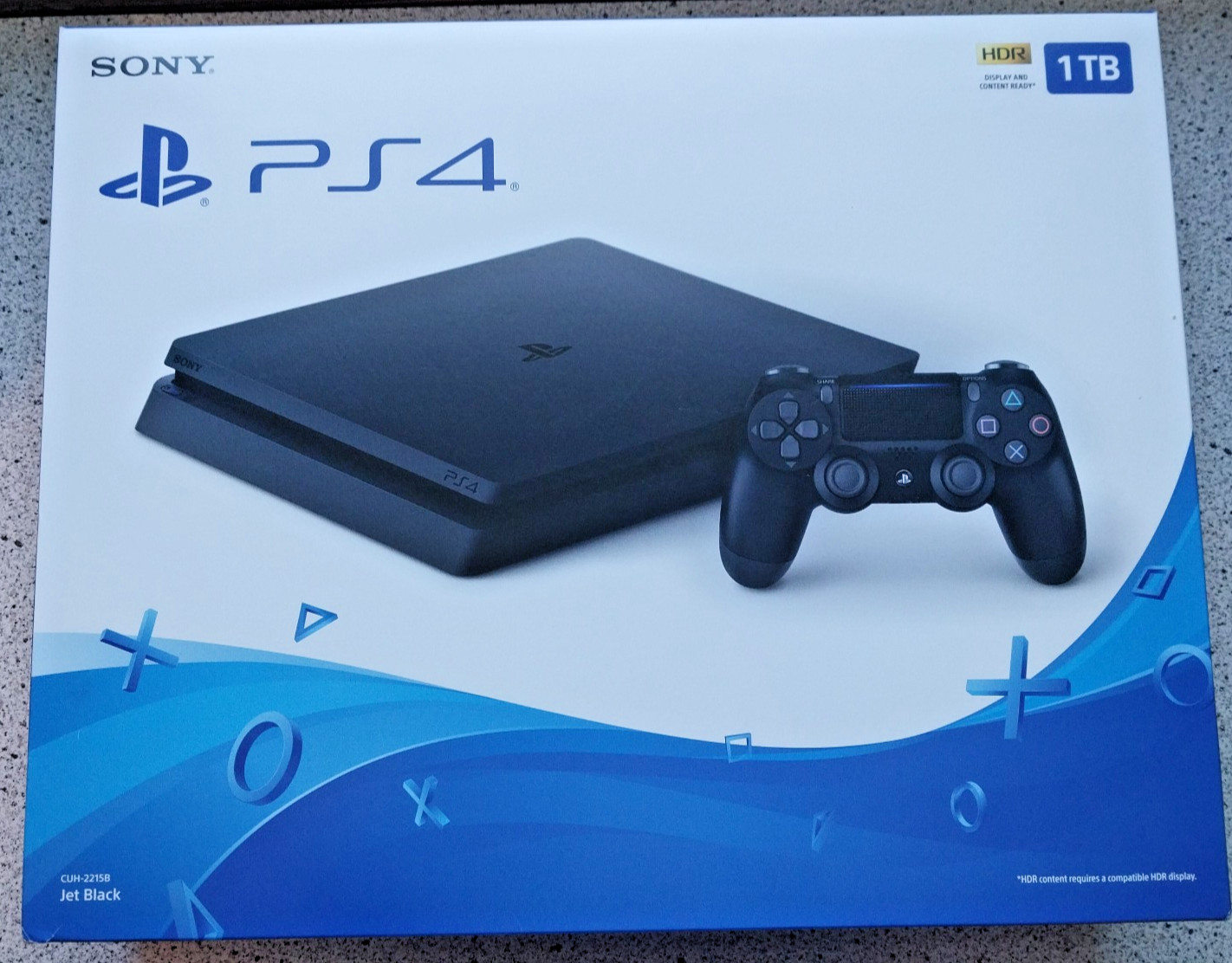BOX ONLY for Sony Playstation 4 PS4 Slim 1TB Black CUH-2215B