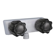 4" RV Shower Faucet Dual Knobs Left Handle Plastic Classic Design For Trailer