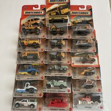 Matchbox Lot Of 19 Work Vehicles Construction Trucks
