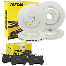 Textar Bremsscheiben + Beläge vorne hinten passend für Fiat Tipo Stufenheck 1.4