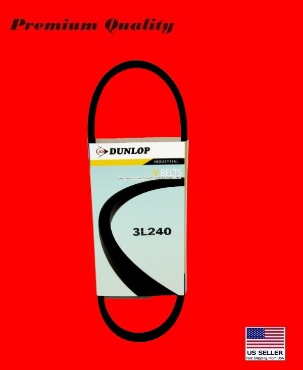DUNLOP 3L240 V Belt Industrial Grade 3/8" x 24" FHP HVAC Lawn Mower Auto