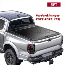 5FT Retractable Truck Bed Tonneau Cover Aluminum For 2022-2025 Ford Ranger