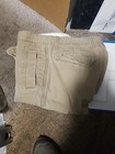 Old Navy  'Loose Cargo' Pants Men Size 34"x30" Denim Beige Utility Pockets Snap — photo 1