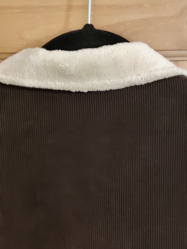 Woolrich Womens Size Medium Expresso Corduroy Sherpa Lined Bomber Jacket VTG - Bild 3 von 16