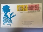 GB STAMPS RARE FIRST DAY COVER 1963 FREEDOM FROM HUNGER SPECIAL SLOGAN PHOSPHOR