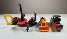 Vintage 1:64 Construction Diecast Lot- Tomica Hitachi Castings-Astaco Roller
