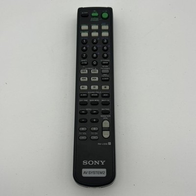 Sony RM-U306 AV System-2 Remote Control Black for HT-DDW740 STR-DE 495 STR-485