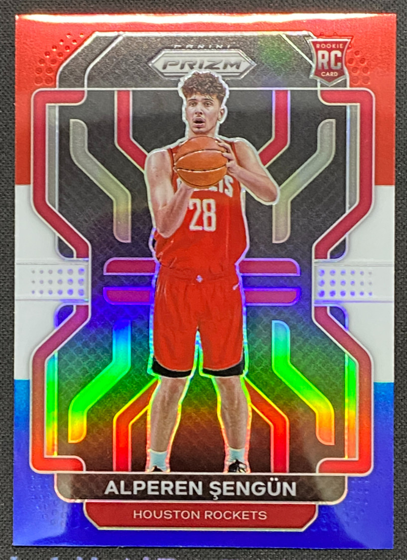 Alperen Sengun 2021-22 Panini Prizm Red White Blue RC Rockets #318