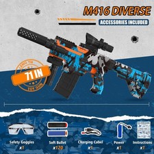 Automatic Toy Foam Blaster Sniper with Scope, Electric Toy Gun Dart Blaster with