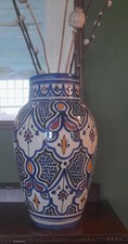 A large Moroccan Safi terracotta pottery vase