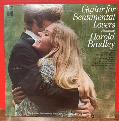 1972 Harold Bradley ''Guitar For Sentimental Lovers''  33 1/3 RPM 12'' LP Record