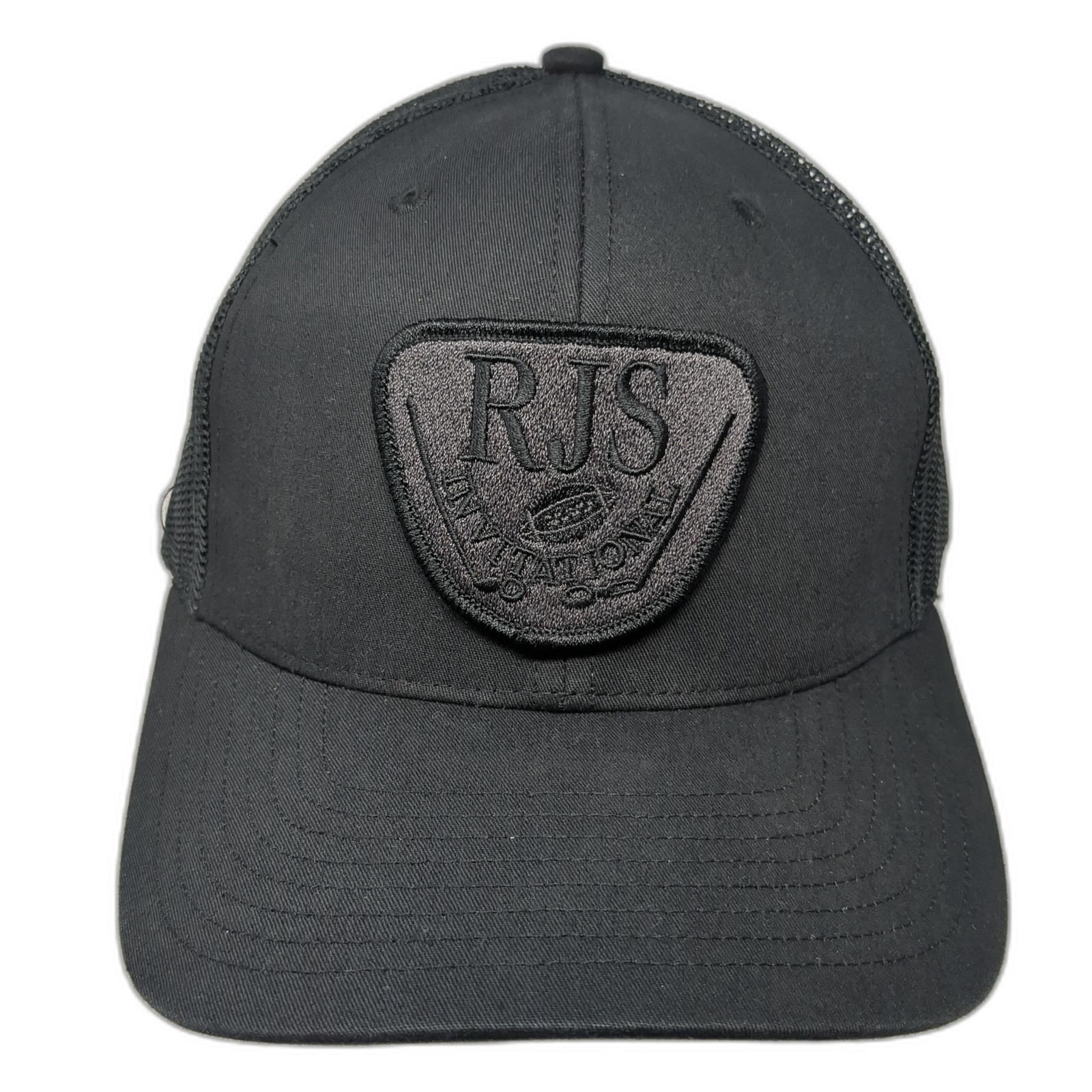 RJS Invitational Patch Snapback Trucker Hat Black… - image 1