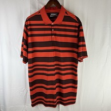Nike Men's Tour Performance Dri-Fit Golf Polo Size XL Red Striped