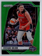 2024 Panini Prizm WNBA #34 Stefanie Dolson Green Prizms