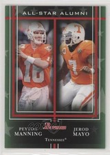 2009 Bowman Draft Picks All-Star Alumni Combos Peyton Manning Jerod Mayo 0d3g