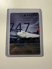 DELTA AIR LINES PILOT TRADING CARD 42 BOEING B747-400 CARD 2016 RARE! MINT!!!