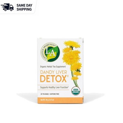 Dandy Liver Detox Tea with Lemon Grass - 20 Caffeine Free Loose Leaf Packs