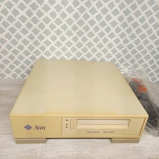 Vintage SUN Model: 411 PN: 595-3478-01  External TAPE Drive - Power Tested Only