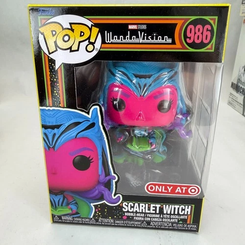 Funko Pop! Marvel WandaVision Blacklight Scarlet Witch Black IN STOCK Pop 986