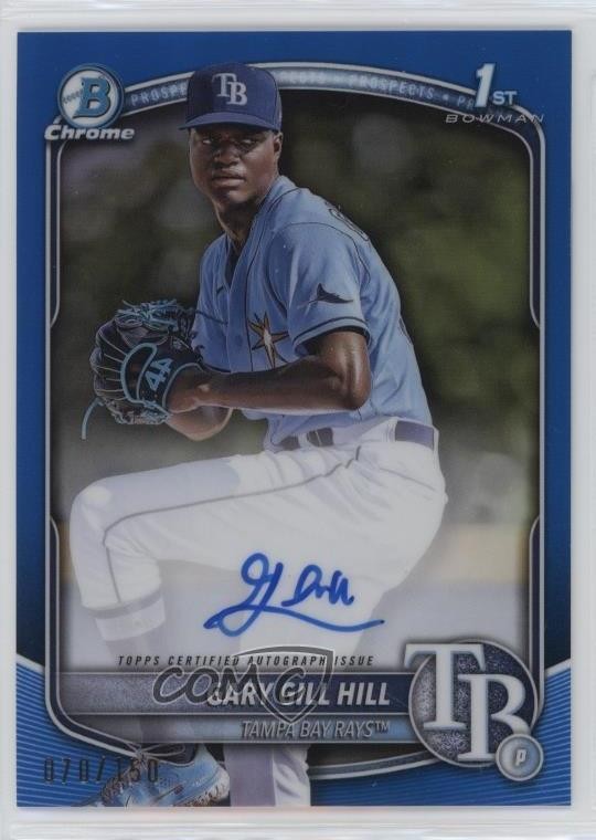 2025 Bowman Chrome Prospect Blue Refractor /150 Gary Gill Hill #CPA-GG Auto 13c1