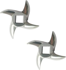 2 Pack #22 Meat Grinder Blade Stainless Steel Knife Cutter Replacement for Grind