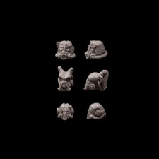 Brother Vinni Miniatures Post Apocalypse Helmets 6 Pieces
