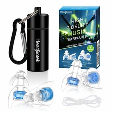 Concert Ear Plugs, 2Pairs Reusable high Fidelity Musician Ear Plugs for Conce...