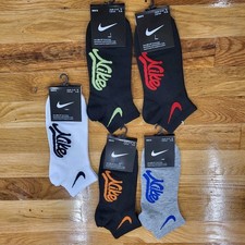 NWT Nike Ankle Socks Men's Size 7-10 Multicolor 5Pack DriFit Maximum Coushioning