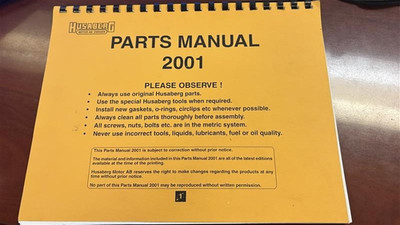 Husaberg Parts Manual Catalog 2001 FE FS FC FXe