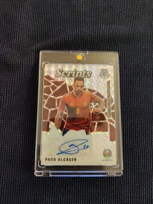 2020-21 Panini Mosaic UEFA EURO PACO Alcacer SCRIPTS MOSAIC PRIZM AUTOGRAPH
