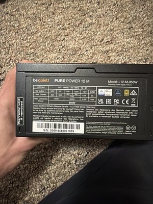 be quiet! Pure Power 12 M 850W 80 Plus Gold Power Supply (US Plug)