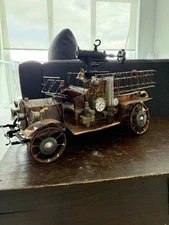 Ernie Abdelnour. Rare unique sculpture made of metal and copper depicts a large 