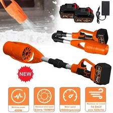 Cordless Leaf Blower Vacuum Handheld Electric Leaf Blower 2*Battery & Charger