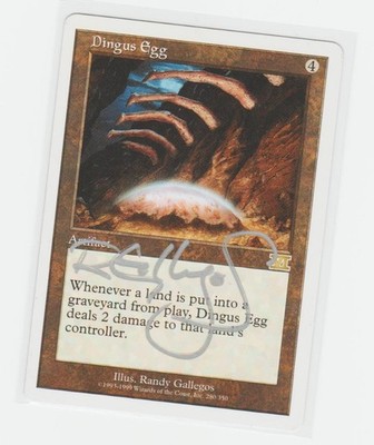 Magic the Gathering ~ Dingus Egg ~ LP ~ 6th Ed. ~ Signed by Artist #1