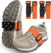 Ice Cleats Snow Traction Cleats for Walking on Snow and Ice Mid-Sole Non-Slip Cr