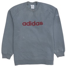 Pullover Sweatshirt Herren UK Gr&ouml;&szlig;e L Adidas Grau