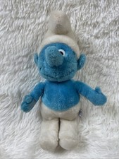 Vintage 1981 Smurf Plush Doll 14 Wallace Berrie Co. Peyo Stuffed Toy