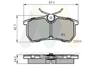 Motaquip Bremsbelagsatz Scheibenbremse LVXL680 FüR Ford Focus 1 DAW DBW Fiesta 6