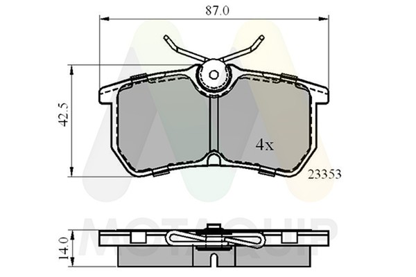 Motaquip Bremsbelagsatz Scheibenbremse LVXL680 FüR Ford Focus 1 DAW DBW Fiesta 6-image