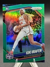 2025 Panini Prizm WNBA #72 Kiki Iriafen Green Prizms