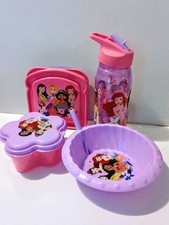 NEW . Disney Princess - Sipper Bowl. 4pc. Set
