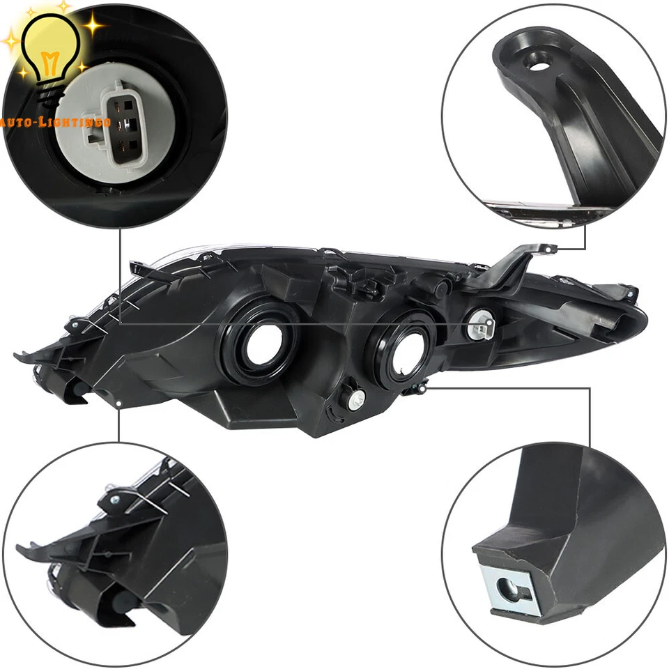 Faros halógenos laterales izquierdo y derecho para Toyota Sienna 2011-2013-2020 Foto 4 de 4