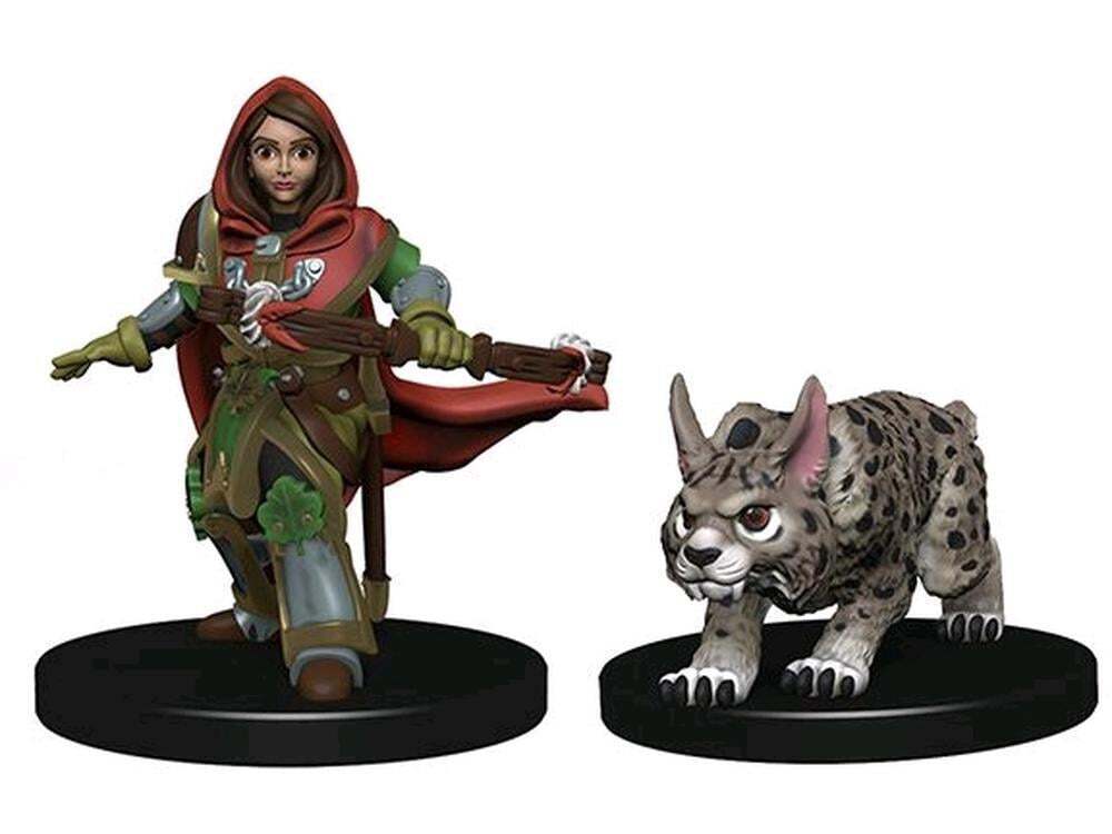 Wardlings - Girl Ranger & Lynx Pre-Painted Minis - WizKids
