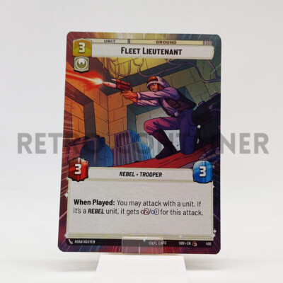 STAR WARS UNLIMITED SPARK OF REBELLION 498 C Fleet Lieutenant Hyperspace