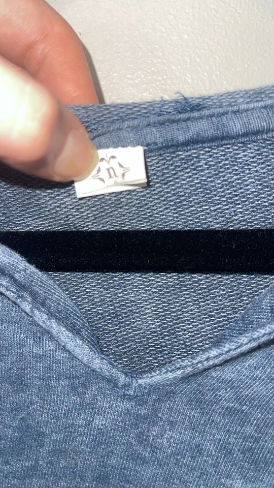 Sudadera para mujer Nanette Lepore Play talla mediana con capucha azul claro nueva con etiquetas informal Foto 4 de 4