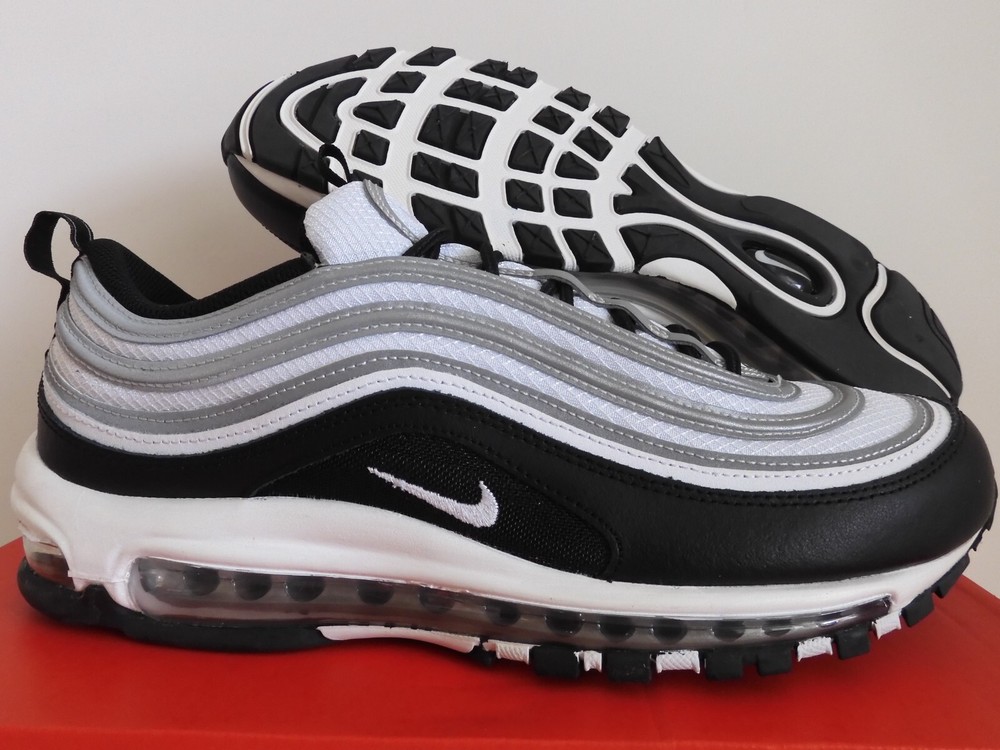 Nike Air Max 97 Black White Reflect Silver Men's Size 15 DM0027-001