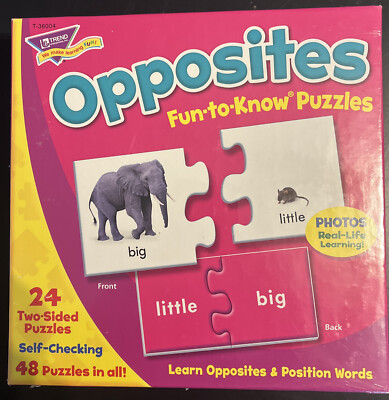 Trend Enterprise Lot: Fun-to-Know Puzzles: Opposites And Alphabet